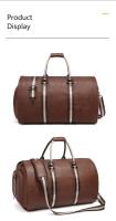 Cuero de la PU con las ruedas, bolso impermeable del equipaje de los hombres del traje del negocio, bolso del viaje - details 12