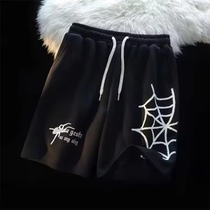 Pantalones de Playa de Algodón con Estampado de Dibujos Animados Unisex, Moda Deportiva para Hombres, Parejas - 1