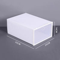 Caja de almacenamiento de zapatos de plástico, organizador transparente, multiusos - details 18