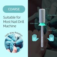 HYTOOS-broca para uñas acrílica de carburo de tungsteno, brocas para uñas de barril superior de cristal cromado de 6,6mm, manicura de 2 vías, arte efile, Gel para quitar - details 7