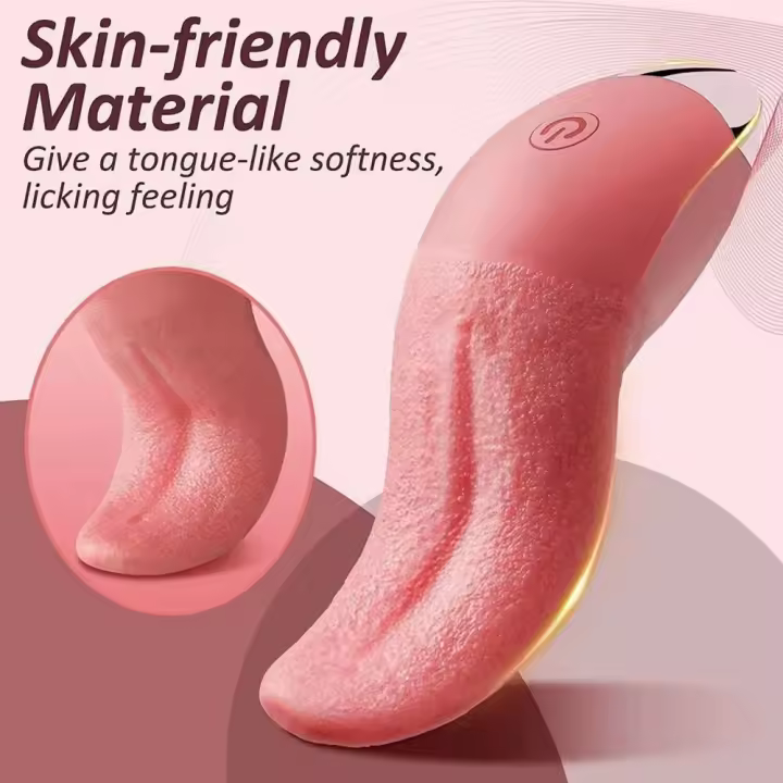 Juguetes sexuales sexis para adultos, vibrador para lamer lengua y pezón, masturbación femenina, punto G, estimulador de vibración Anal, consolador de penetración - 1