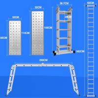 Escalera Telescópica de Aluminio de 5m Portátil, Desmontable, Antideslizante, Extensible, Multiusos, Carga de 150kg Mejoras del Hogar y Herramientas - details 40