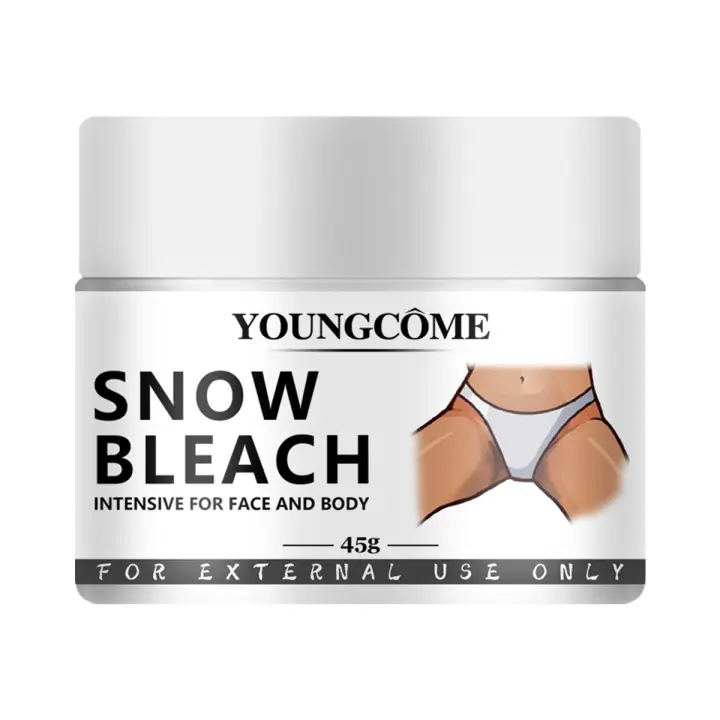 Crema blanqueadora para blanquear el cuerpo, ilumina las axilas, codos, rodillas, eliminación de articulaciones, partes íntimas, manchas oscuras, melanina, crema blanqueadora de nieve, 45ml - 1