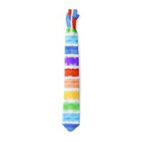 Corbata informal de 8cm con diseño de arcoíris, corbata estrecha, suave y colorida, ajustable, atada a mano, para hombre, Unisex - details 2