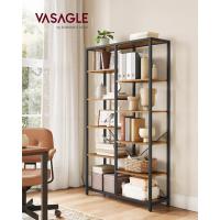Estante de Libros de 5 Niveles Diseño Rústico Marrón y Negro Ideal para Sala, Baño, Cocina - details 1