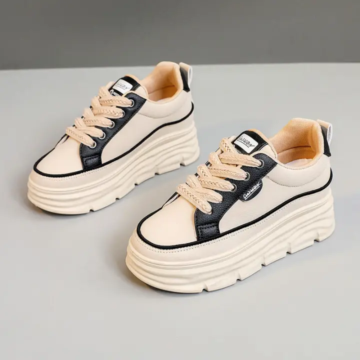 Zapatillas de Mujer Transpirables con Tacón Oculto Moda Estival-Otoñal para Estudiantes - 1