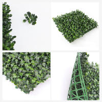 Paneles de Pared de Hierba Artificial 48 Piezas Hedera de Ciervo Decoración Verde Privacidad - details 1