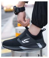 Zapatos De Seguridad Para Hombre Y Mujer 2024 Antipinchazos Y Punta De Acero Zapatillas De Trabajo Industriales Unisex Con Cordones Mesh Suela EVA Talla Verdadera - details 17