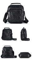 Bolso de cuero de vaca retro multifuncional para hombre de gran capacidad con hombro - details 7