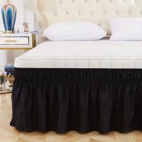 Falda De Cama Elástica De Color Puro, Suministros De Ropa De Cama Suave Para La Cama, 1 unidad - details 10