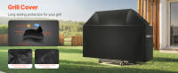 SucceBuy Cubierta para parrilla de barbacoa resistente de 48 pulgadas, protector para parrilla de gas impermeable para exteriores - details 0
