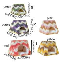 Casa de hámster de invierno gruesa, cama cómoda y cálida para loros, tienda triangular para loros, nido colgante para hámster para invierno y otoño - details 0