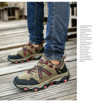 Zapatos de senderismo al aire libre para hombre, zapatillas deportivas de escalada para hombre, botas de montaña impermeables para caza táctica - details 23
