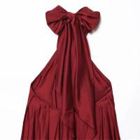 Elegante Vestido Largo para Mujer Rojo Vino, Sin Mangas, Espalda Descubierta, Venta Alta, Perfecto para Vacaciones de Verano en la Playa - details 2