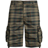 Pantalones Medios Para Hombre Algodón Cómodo Verano Deportes Al Aire Libre Playa Estilo Safari Tren Plaid Corte Regular Talla Grande - details 1