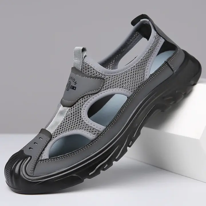 Sandalias Baotou Transpirables Antideslizantes para Hombre Zapatos Deportivos de Malla Ligera y Cómoda para Caminar al Aire Libre en Verano - 1