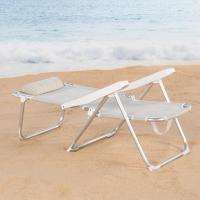 Sillas reclinables para playa, jardín, terraza o camping, medidas 48x60x90cm, altura 28cm, ligeras, 5 posiciones, incluye asa de transporte - details 17