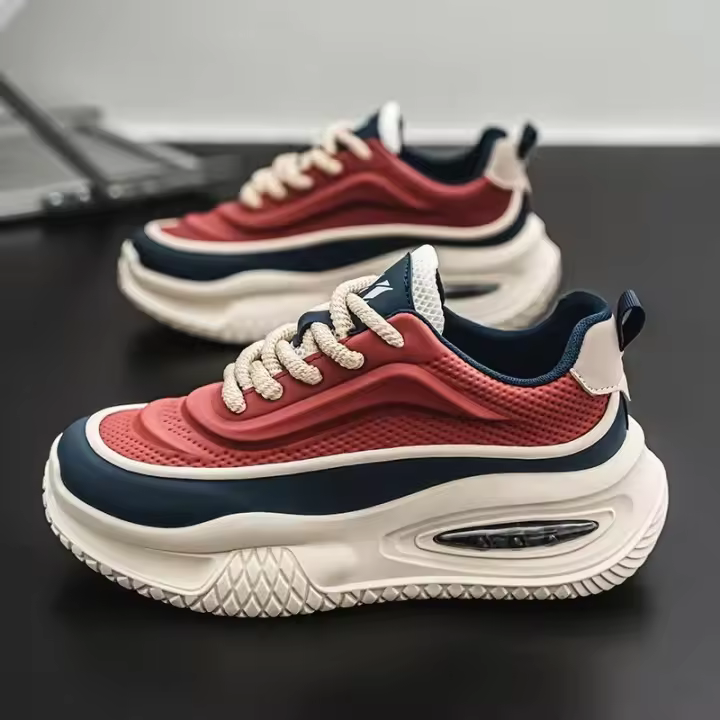Zapatos Casuales de Cuero Versátiles Plataforma de Altura con Estilo Casual para Hombres - 1