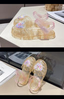 Zapatos de gelatina bolsa cabeza Velcro zapatos de playa amor bebé suela suave zapatos de cristal. - details 23