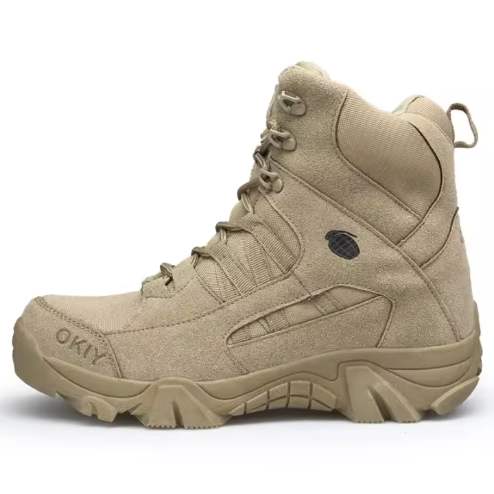 Botas Tácticas para Hombre Suela de Goma Resistente al Desgaste Forro de Cuero - 1