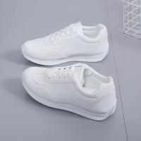 Zapatillas Deportivas de Cuero Blanco Zapatos Planos Comodos para Primavera - details 1