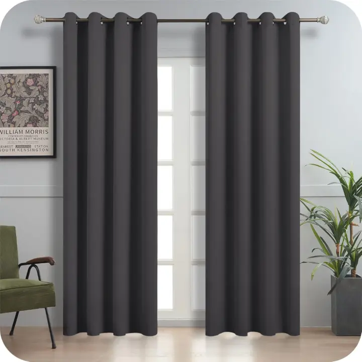Cortinas Termóicas Opaquas Piezas de Dormitorio 140x245 cm Bloqueo de Luz - 1