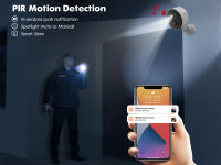 TMEZON-cámara de seguridad IP inalámbrica para exteriores, videocámara de 1080P con WIFI, batería recargable, Audio bidireccional, aplicación ICSEE de movimiento PIR - details 4