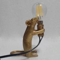 Lámpara de Noche de Resina de Ratón Nórdico Diseño de Dibujos Animados Iluminación para el Hogar - details 4