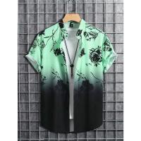 Camiseta de Verano de Playa Hawaiiana Estampado de Denim 3D para Hombres Manga Corta Transpirable - details 15