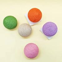 Pelota para rascar gatos con cuerda de papel grande, juguete interactivo para morder, juguetes para masticar, rascador divertido para gatos, suministros para mascotas - details 2