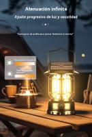 Lampara camping solar Retro multifunción recargable Portátil ligera playa Faroles jardin exterior - details 6