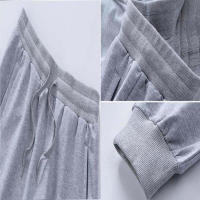 Pantalones deportivos para hombre, pantalones cortos informales para correr, pantalones elásticos para Fitness, pantalones sanitarios de Color sólido - details 7