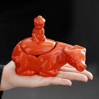 Adorno De Mesa Cerámico Rana Verde Ashtray Figura De Té Accesorio De Interiores Para El Hogar Decoración De Escritorio - details 9