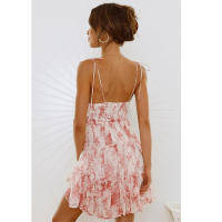 2025 Primavera/Verano Falda corta con vestido de tirantes estampado nuevo para mujer - details 0