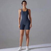 Hamidou-Conjunto de Yoga con espalda descubierta para mujer, Body de Fitness de alta elasticidad, ropa de gimnasio deportiva, Top corto de Fitness, Shockpro - details 7