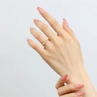Anillo de Moissanita Oro Dorado 18K AU750 Hecho para Mujeres Joyería de Metal China - details 3