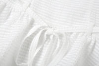 Manga corta retro con cuello redondo para mujer, nueva - details 17