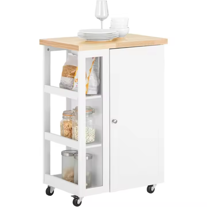 Cocina Tres estantes y una Puerta 60x40x90cm Blanco FKW75-WN ES - 1