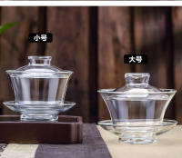 Taza grande de vidrio transparente de tres talentos, juego, tazón de té individual resistente al calor con tapa - details 1