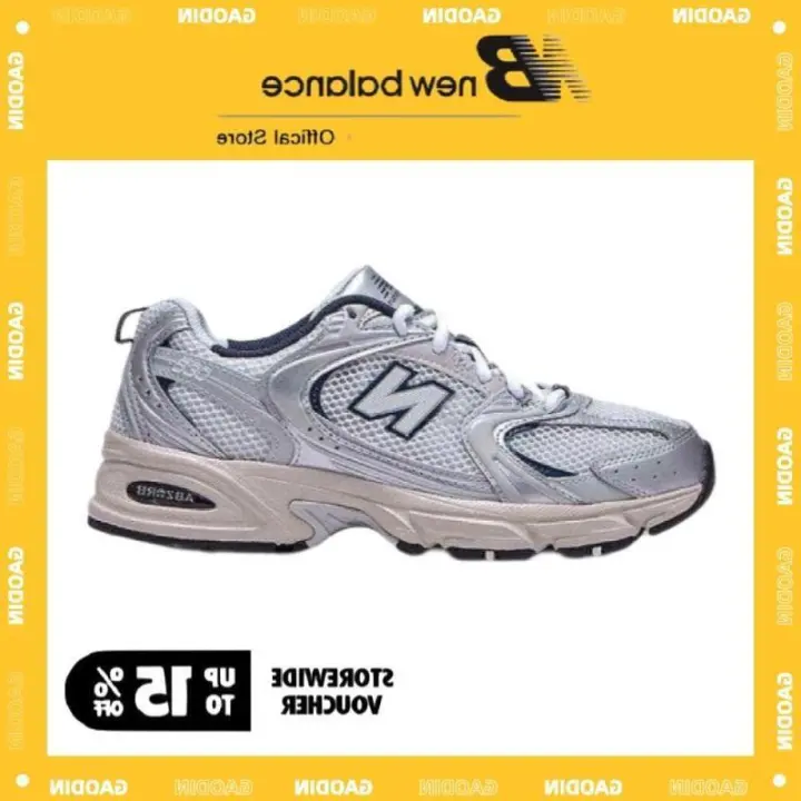 LETEN NB530 Sier para hombres y mujeres Retro Casual Running Shoes Zapatillas MR530KA Pegatinas de pared - 1
