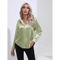 Camisa de satén para mujer, blusa de manga larga, nuevo estilo primavera/verano, ropa de mujer - details 24