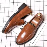 2024 Producto Zapatos de negocios negros italianos Zapatos de cuero para hombres y Oxford - details 7