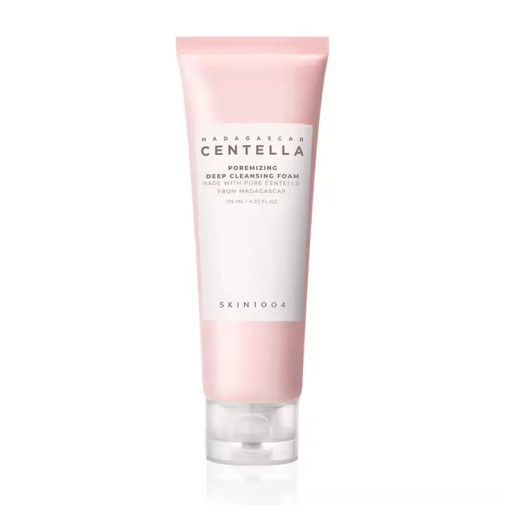 SKIN1004 Espuma de limpieza profunda poremizante de centella de Madagascar 4.22 fl.oz, 125 ml, elimina los restos obstruidos de poros - 1