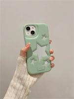 Funda de Teléfono de Cuero con Superficie de Espejo de Estrella Anti-Caída, Silicona Suave para iPhone 14, 15 Pro Max, 13 Pro, 12, 11 - details 0