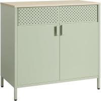 Gabinete de Metal Doble Puerta Magnético Estante Ajustable con Marco de Acero 40 x 80 x 76 cm - details 8