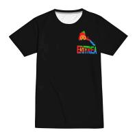 Camiseta ajustada de poliéster liso de alta calidad de 220 g con top para hombre con diseño de bandera de Eritrea - details 8