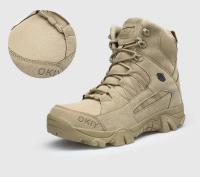 Botas de Combate de Desierto 2024 Zapatos de Trabajo de Cuero para Hiking al Aire Libre - details 3