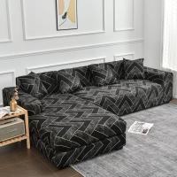 ble Funda protectora elástica larga para sofá L Chaise, resistente a perros, gatos y mascotas - details 3