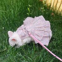 Conjunto de Correa de Arneses Suave Floral para Mascotas Pequeñas Ideal para Conejos, Hamsters, Chinchillas Correa de Pecho para Viajes - details 14