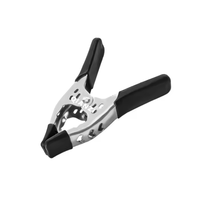 Abrazadera potente portátil, clip a resistente, abrazadera de resorte firme súper elástica, Mango cómodo de 6 pulgadas, Alicates de punta plana, herramientas artesanales - 1
